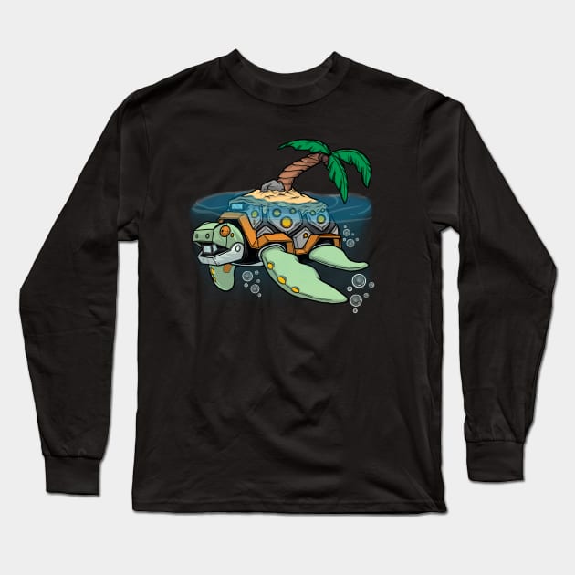 Turtle Island Long Sleeve T-Shirt by richardsondesignsyyc